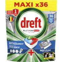 Een afbeelding van Dreft Platinum+ deep clean vaatwastabletten