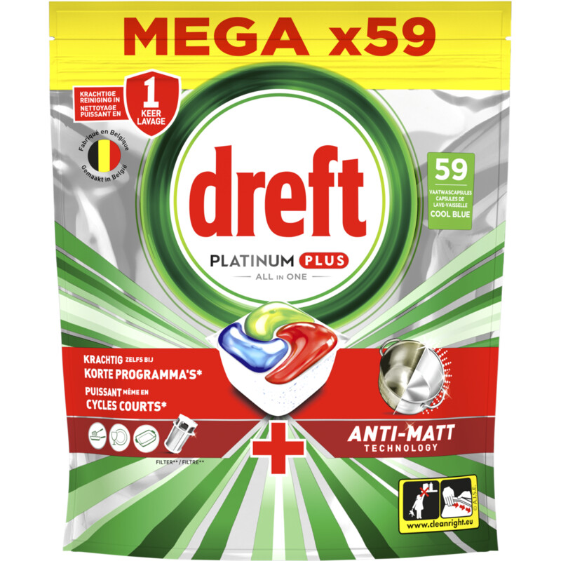 Een afbeelding van Dreft Platinum plus original vaatwastabletten