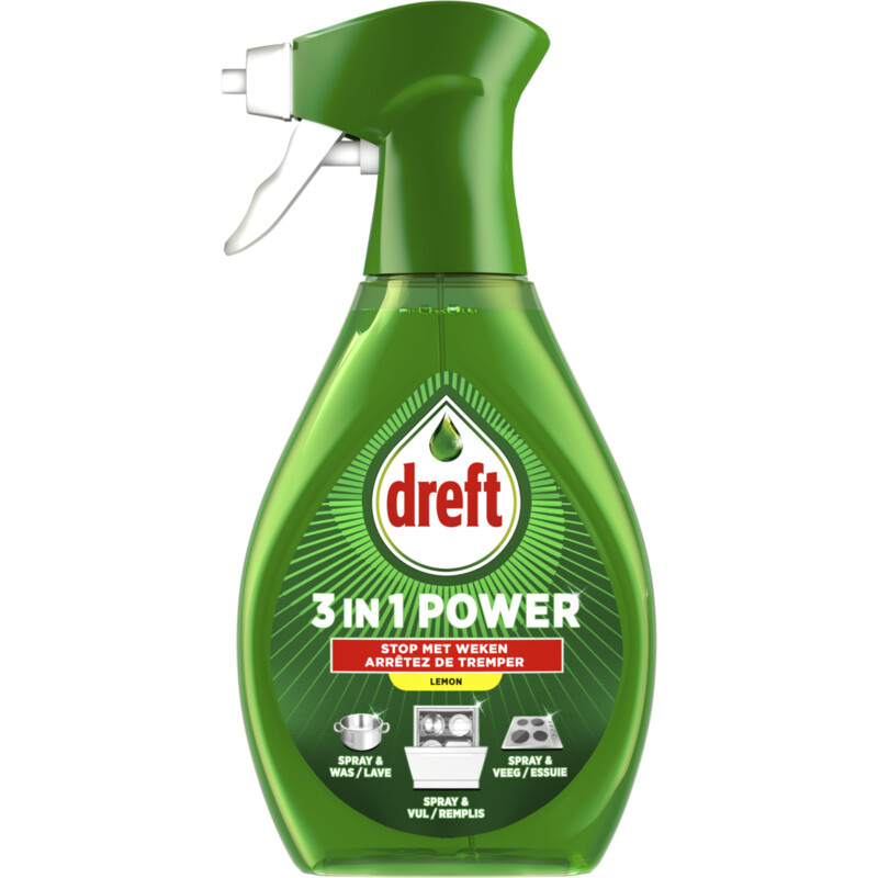 Een afbeelding van Dreft 3in1 power spray citroen
