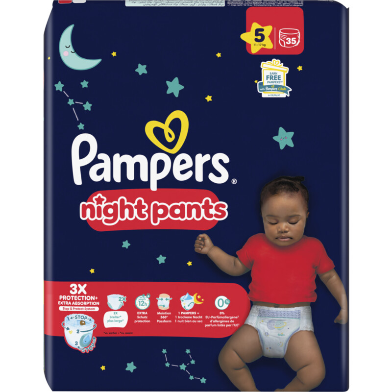 Een afbeelding van Pampers Baby dry night pants luierbroekje maat 5