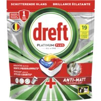 Een afbeelding van Dreft Platinum plus vaatwascapsules citroen