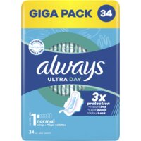 Een afbeelding van Always Ultra day normal wings maandverband giga