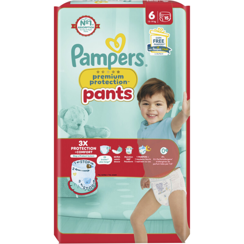 Een afbeelding van Pampers Premium protection pants luierbroekje m6