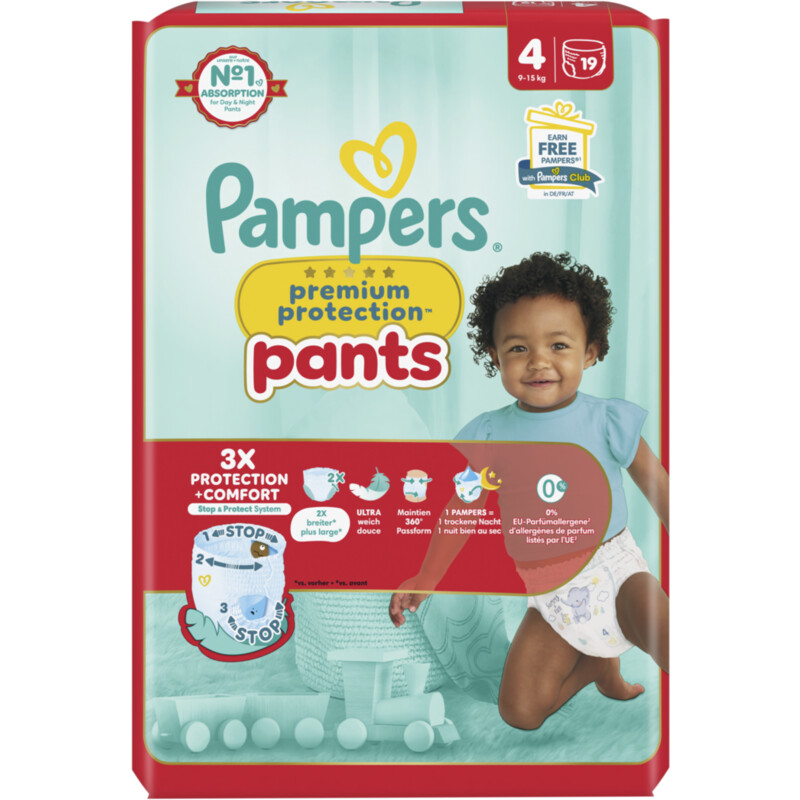 Een afbeelding van Pampers Premium protection pants luierbroekje m4