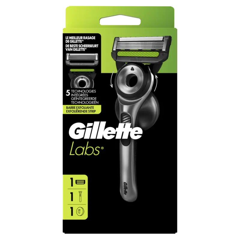 GilletteLabs Met Exfoliërende Strip Scheermes voor Mannen