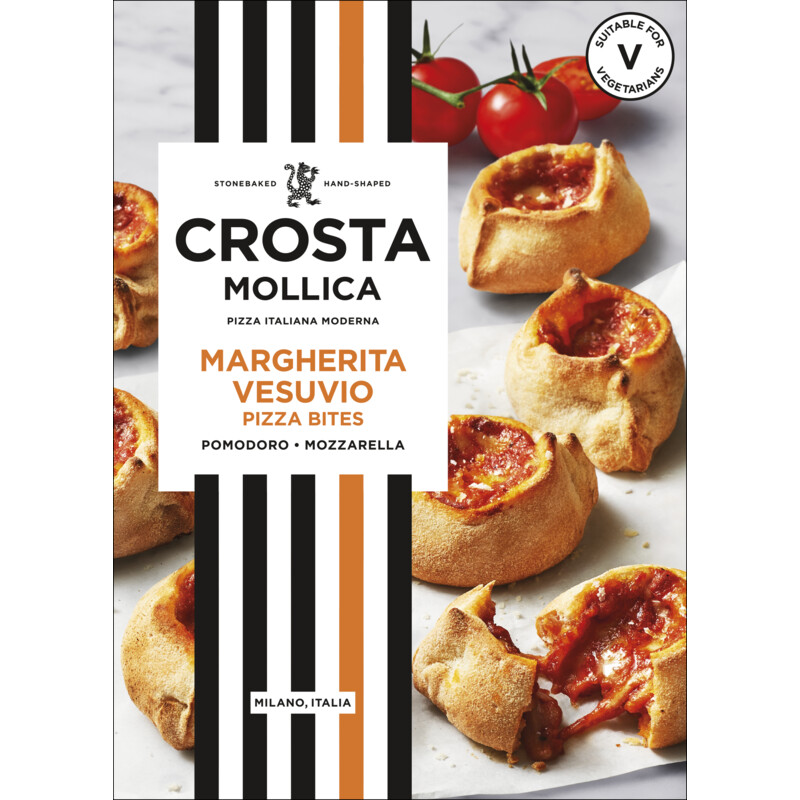Een afbeelding van Crosta & Mollica Pizza bites margherita vesuvio
