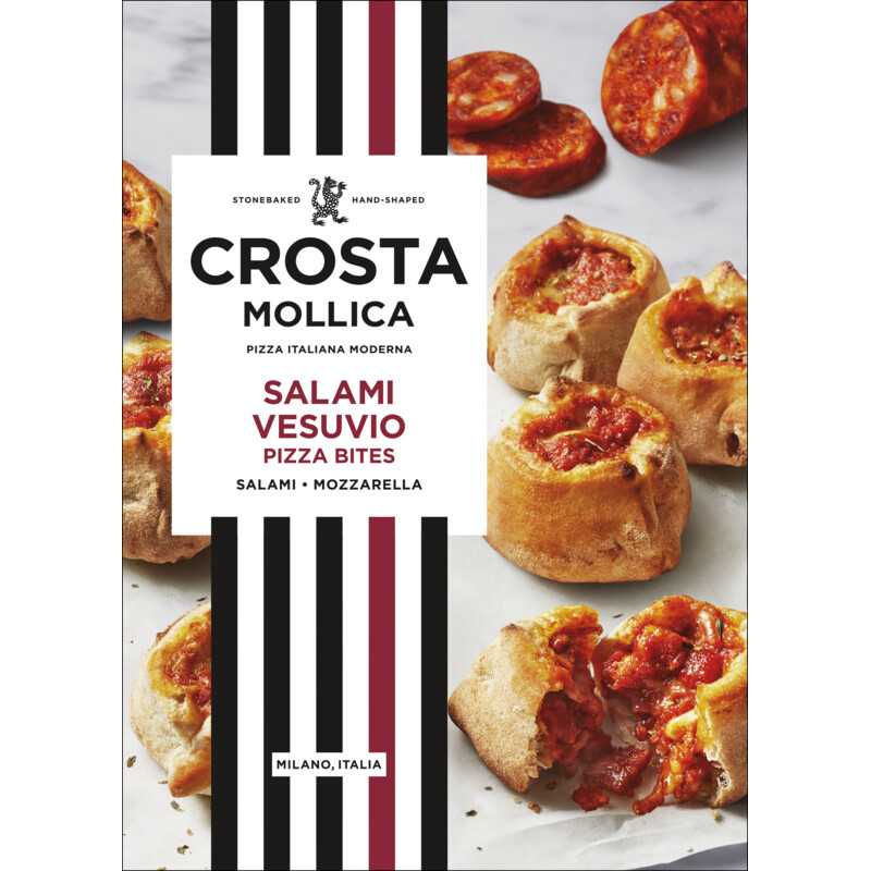 Een afbeelding van Crosta & Mollica Pizza bites salami vesuvio