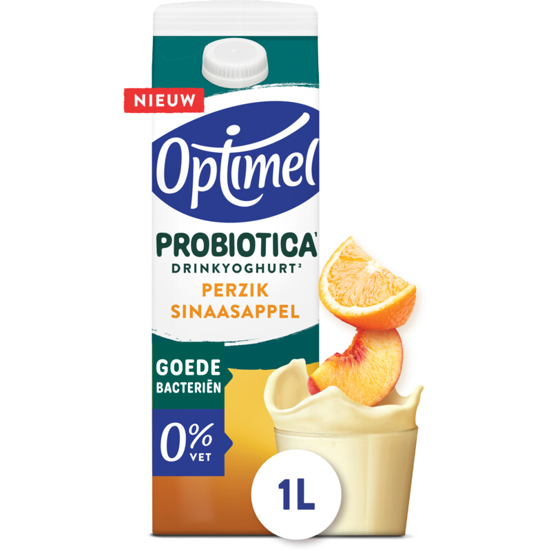 Een afbeelding van Optimel Probiotica drinkyoghurt perzik