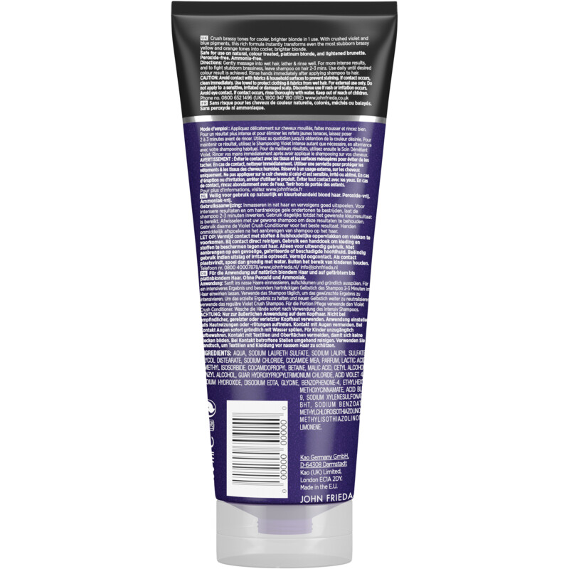 Een afbeelding van John Frieda Violet crush intensive purple shampoo