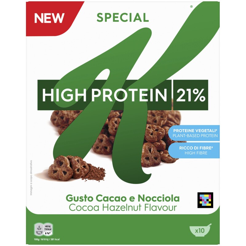 Een afbeelding van Kellogg's Special k high protein cacao hazelnut