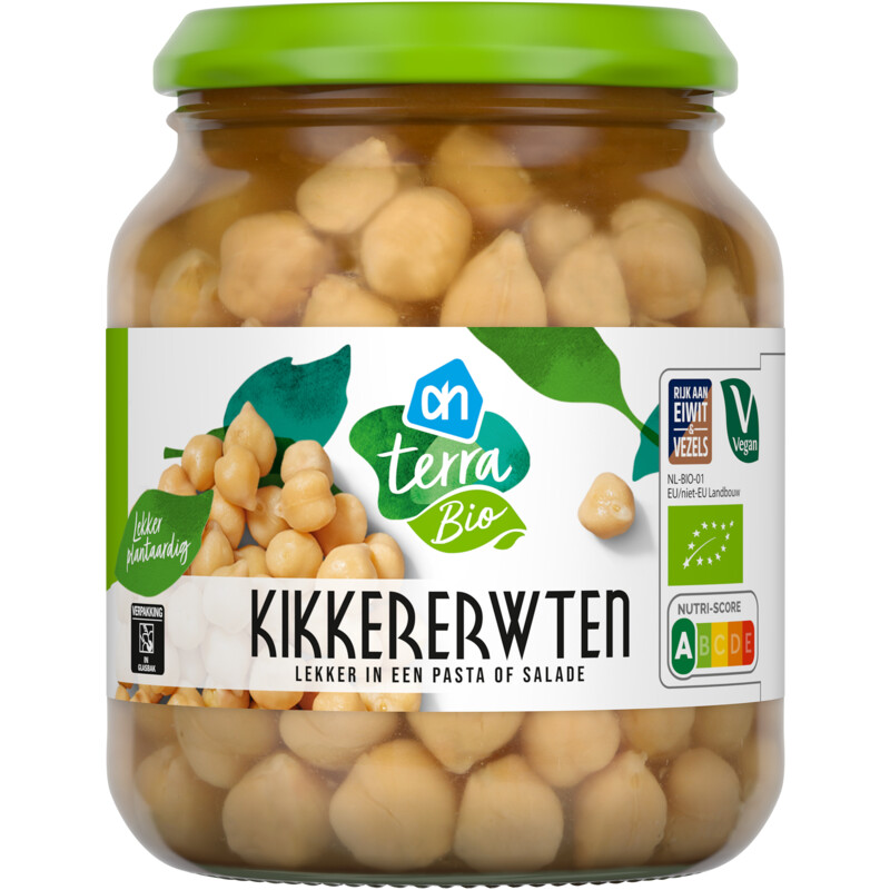 Een afbeelding van AH Terra Biologisch kikkererwten