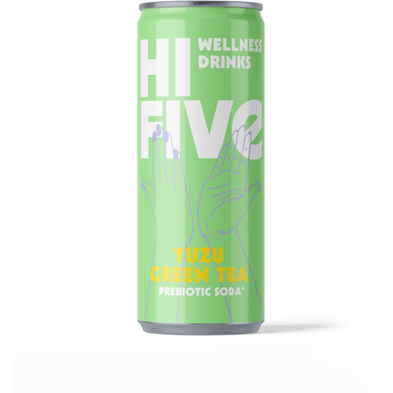 Een afbeelding van Hi-Five Wellness drinks yuzu green tea