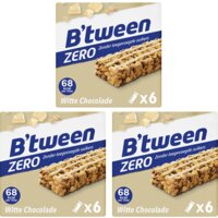 Een afbeelding van Hero B'tween mueslireep zero wit choc 3 stuks