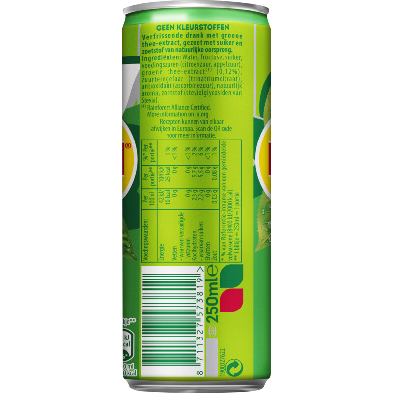 Een afbeelding van Lipton Ice tea green 4-pack