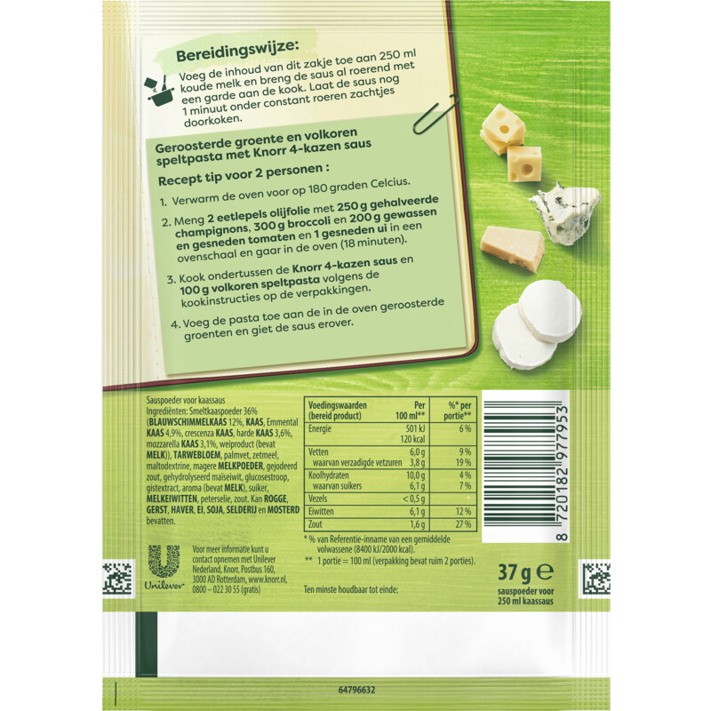 Een afbeelding van Knorr Mix 4-kazensaus