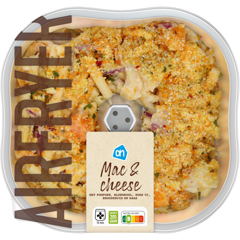 Een afbeelding van AH Airfryermaaltijd mac & cheese