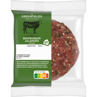 Een afbeelding van AH Greenfields Beefburger jalapeno 2 stuks