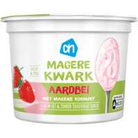 Een afbeelding van AH Magere kwark met magere yoghurt aardbei