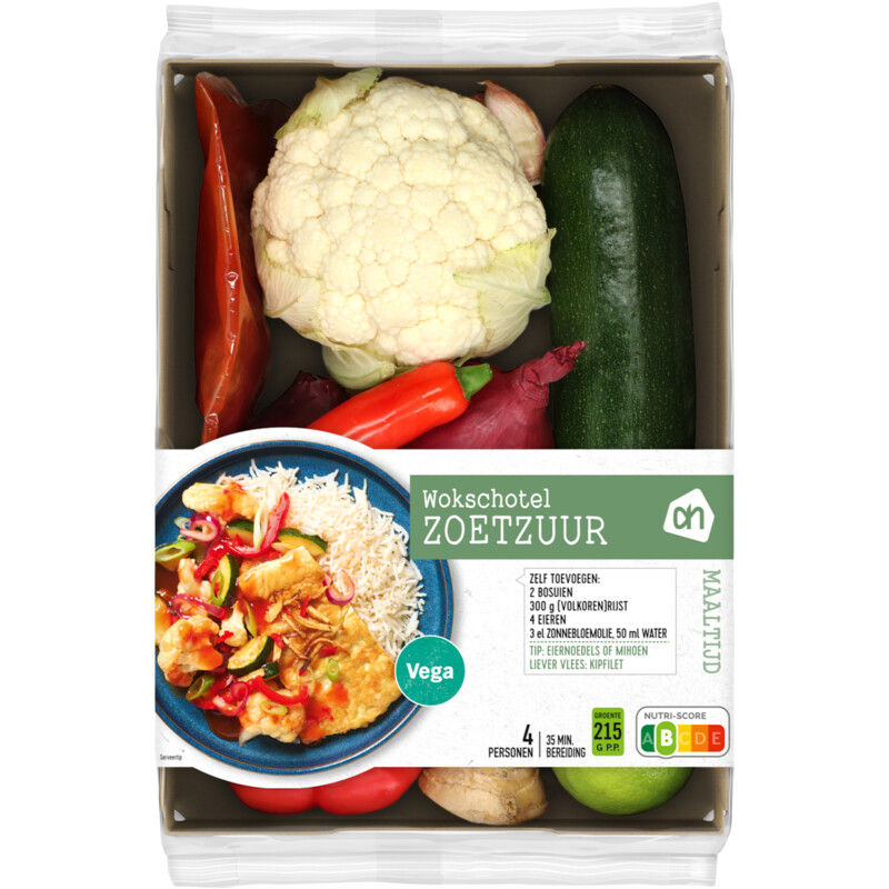 Een afbeelding van AH Wokschotel zoetzuur verspakket