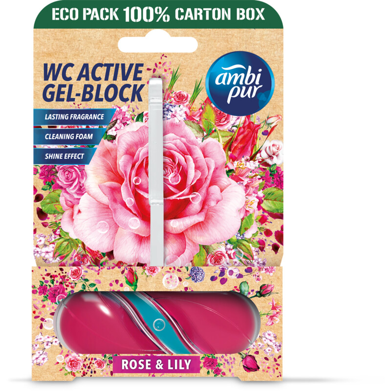 Een afbeelding van Ambi Pur Ap wc tri-gel rose & lily