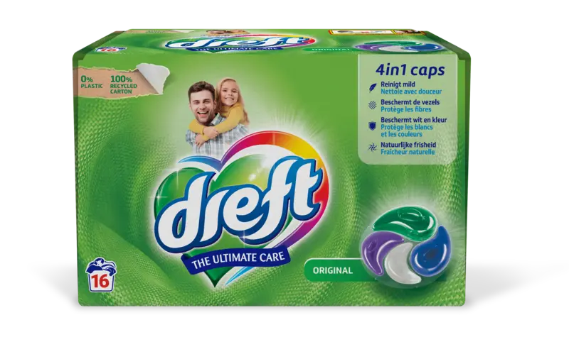 Dreft 4in1 Wasmiddel capsules origineel bel