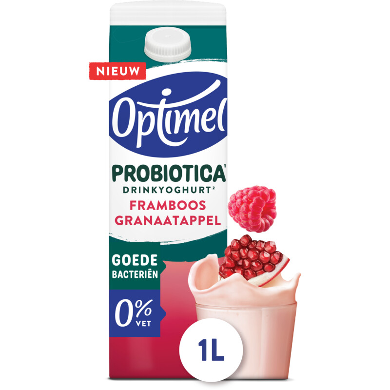 Een afbeelding van Optimel Probiotica drinkyoghurt framboos
