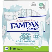 Een afbeelding van Tampax Cotton protection compak super bel