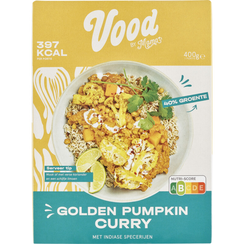 Een afbeelding van Vood No chicken pumpkin curry