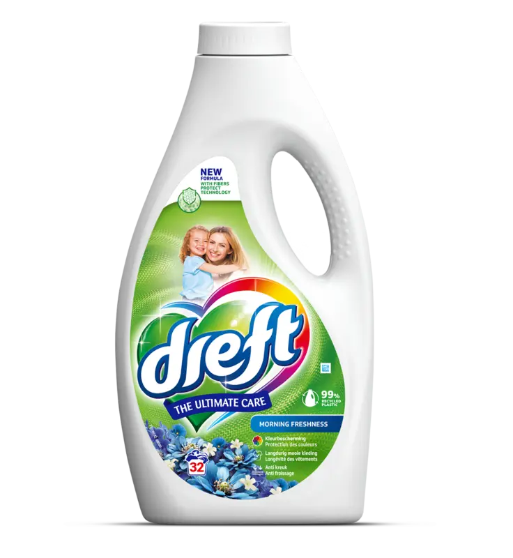 Dreft Wasmiddel ochtendfris vloeibaar bel