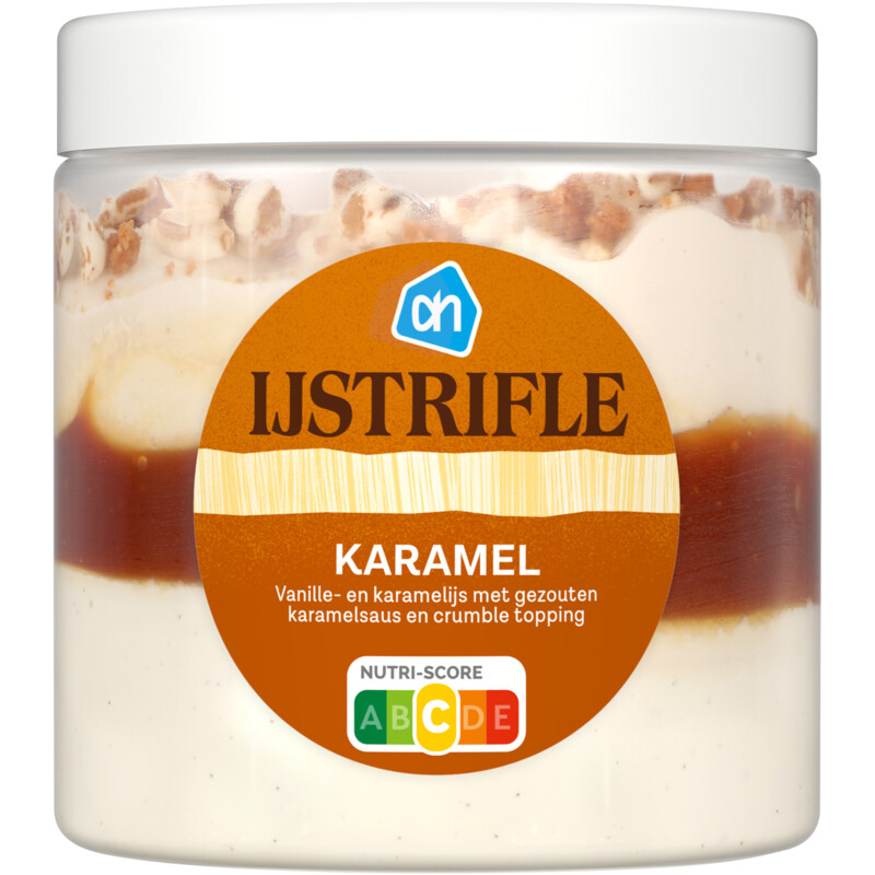 Een afbeelding van AH IJs trifle karamel