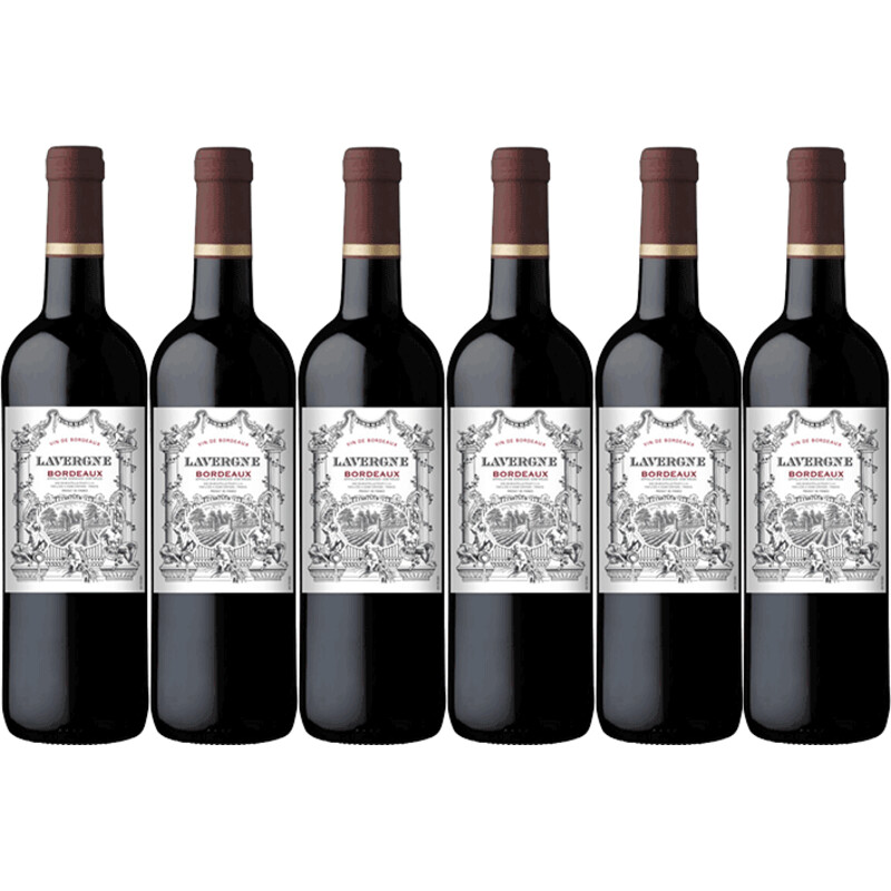 Een afbeelding van Chateau Lavergne Lavergne bordeaux 6 flessen