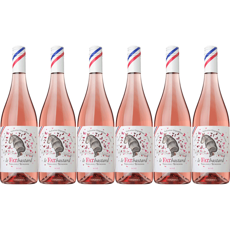 Een afbeelding van Fat bastard Rosé 6 flessen