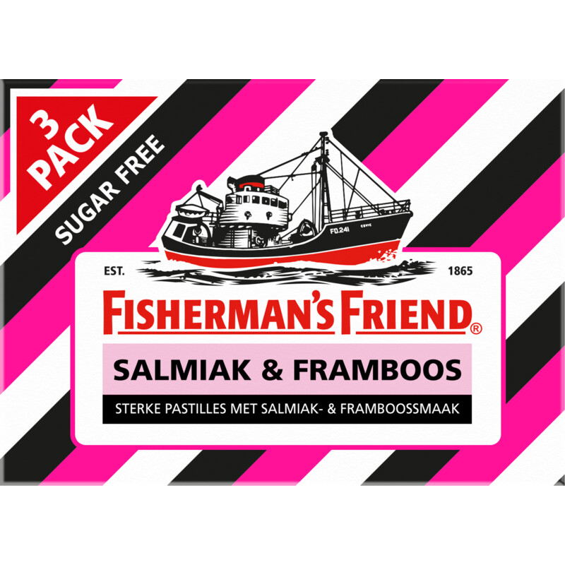 Een afbeelding van Fisherman's Friend Salmiak & framboos suikervrij
