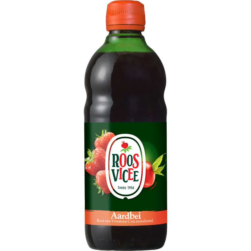 Een afbeelding van Roosvicee Aardbei siroop