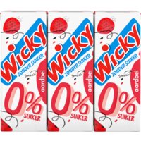 Wicky Aardbei 0% suiker 6-pack