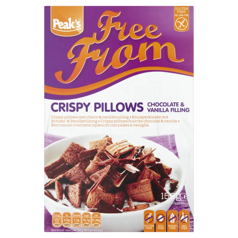 Peak's Crispy pillows chocolade & vanille
