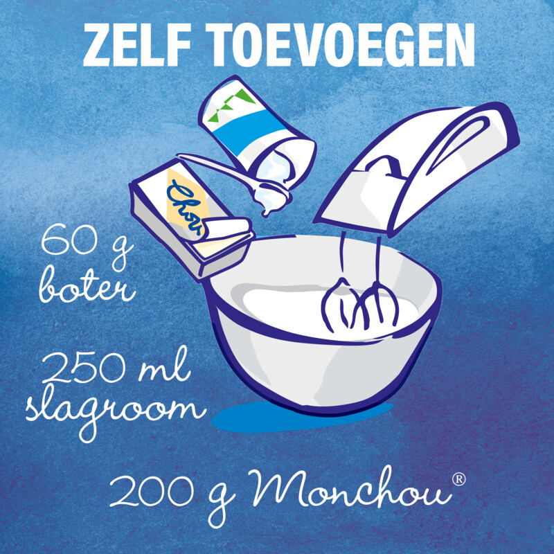 Een afbeelding van Dr. Oetker Monchou taart naturel bakmix