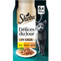 Een afbeelding van Sheba Délices du jour in saus kip & kalkoen