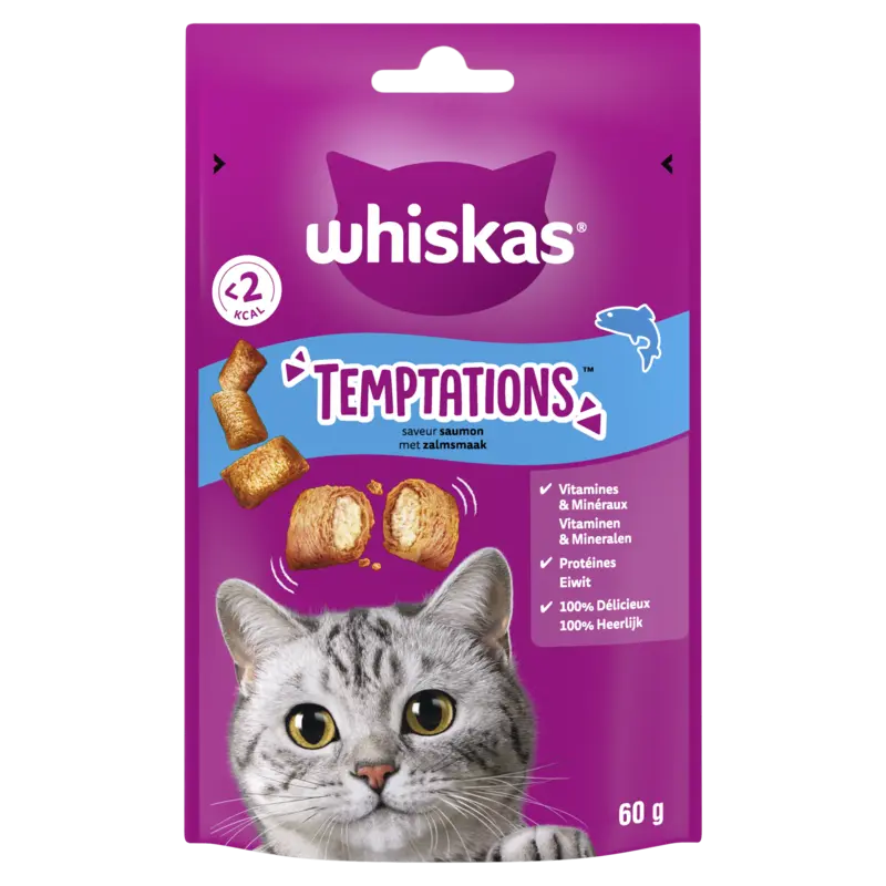 Temptations Kattensnacks met Zalm