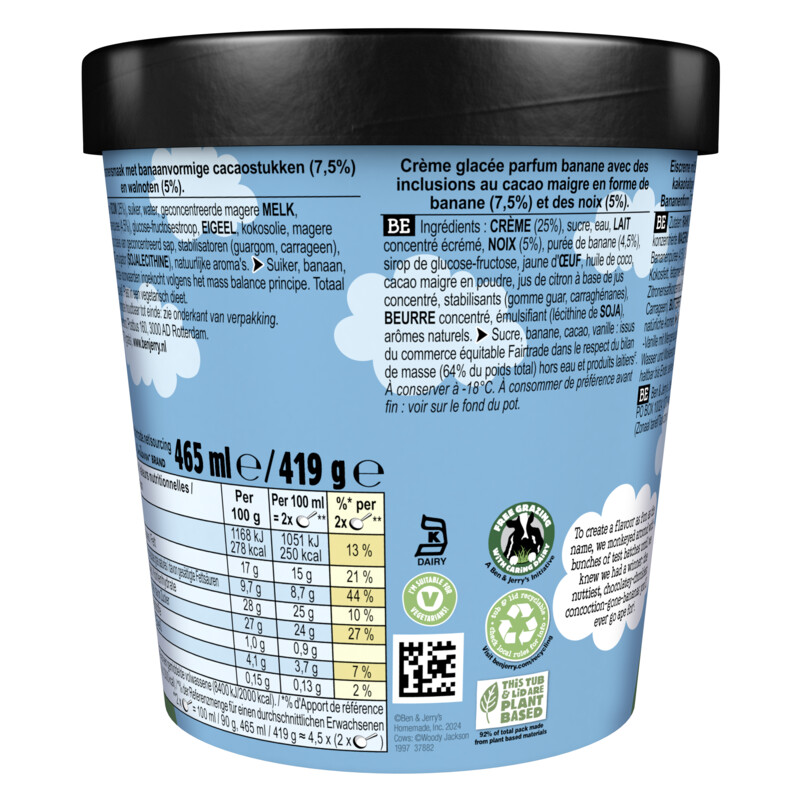 Een afbeelding van Ben & Jerry's Chunky monkey