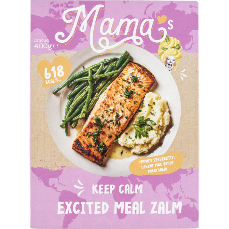 Een afbeelding van Mama's Excited meal zalm
