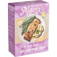 Een afbeelding van Mama's Excited meal zalm