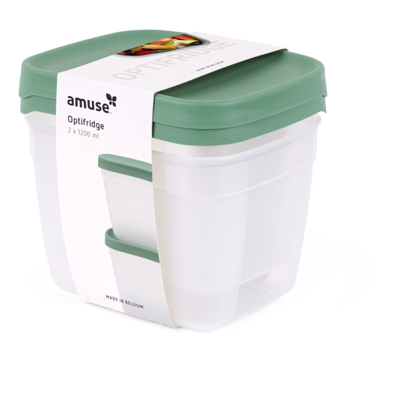 Een afbeelding van Amuse Optifridge bewaardozen 1200ml groen