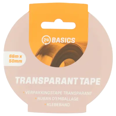 pdp-image-24Basics Verpakkingstape transparant 66mx50mm