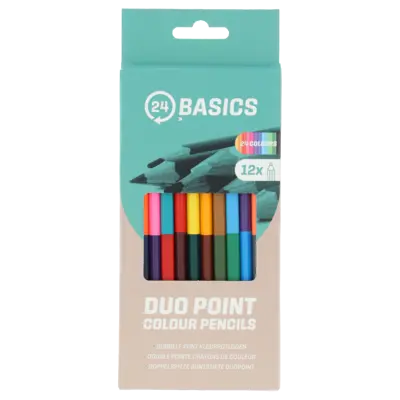 24Basics Kleurpotloden duopoint 24 kleuren