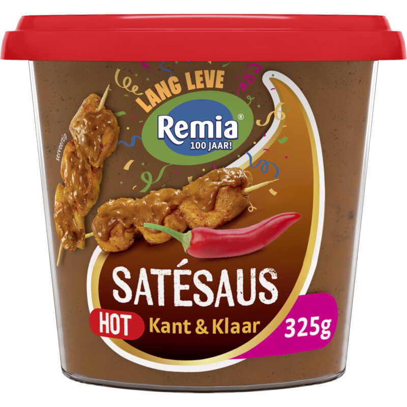 Een afbeelding van Remia Satésaus hot kant en klaar