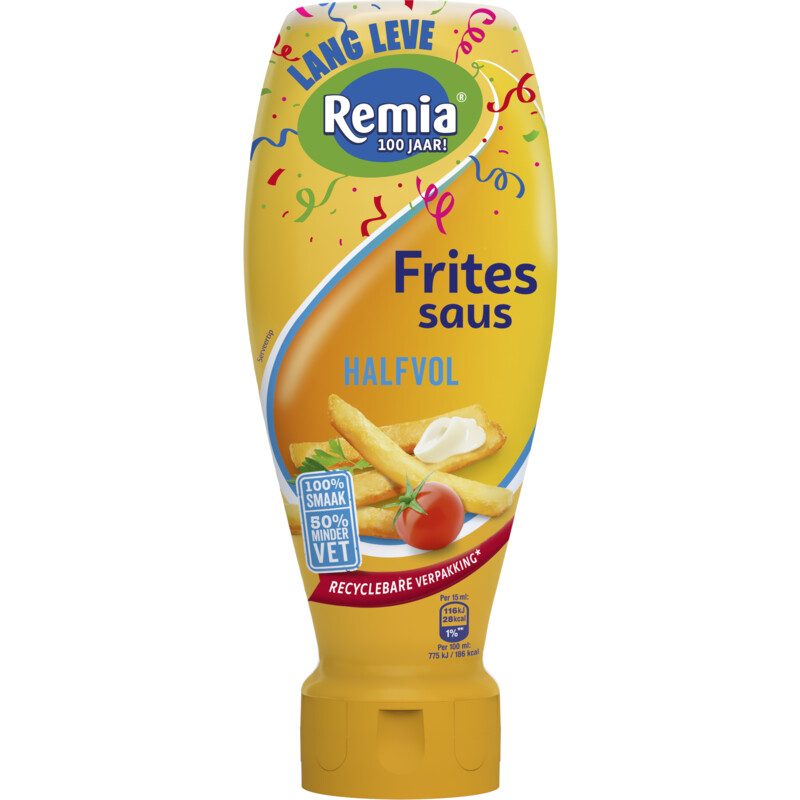 Een afbeelding van Remia Fritessaus halfvol
