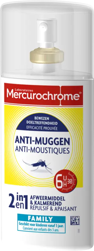 Mercurochrome Anti-muggen 2in1 afweer & kalmerend bel