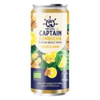 The Gutsy Captain Kombucha ginger & lemon