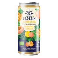 The Gutsy Captain Kombucha pineapple & peach